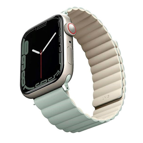 Apple Watch (42/44/SE/45/46/49mm) UNIQ Revix Reversible Watch Strap Magnetic - Sage / Beige