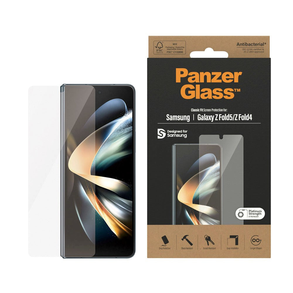 Samsung Galaxy Z Fold5 / Galaxy Z Fold4 PanzerGlass Classic Fit Screen Protector - Platinum Strength - Transparent