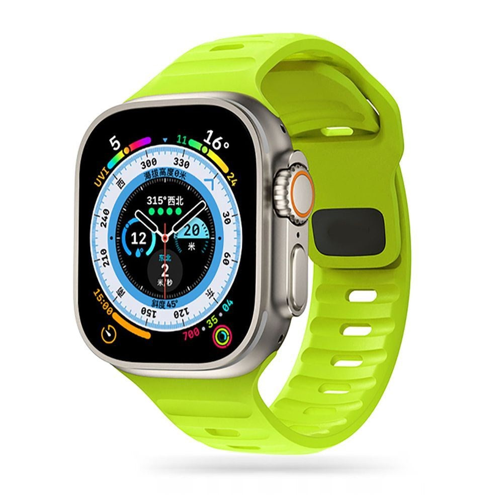 Apple Watch (38/40/SE/41/42mm) Iconband Tech-Protect Line Silicone Strap - Lime