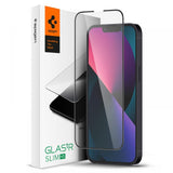 iPhone 13 / 13 Pro Spigen Glas.tr Tempered Glass - Case-friendly - Screen Protection - Transparent / Black