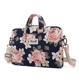 Canvaslife Briefcase Bag For MacBook / PC 13-14" - Navy Rose