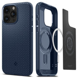 iPhone 15 Pro Max Spigen Mag Armor Case - MagSafe Compatible - Navy Blue