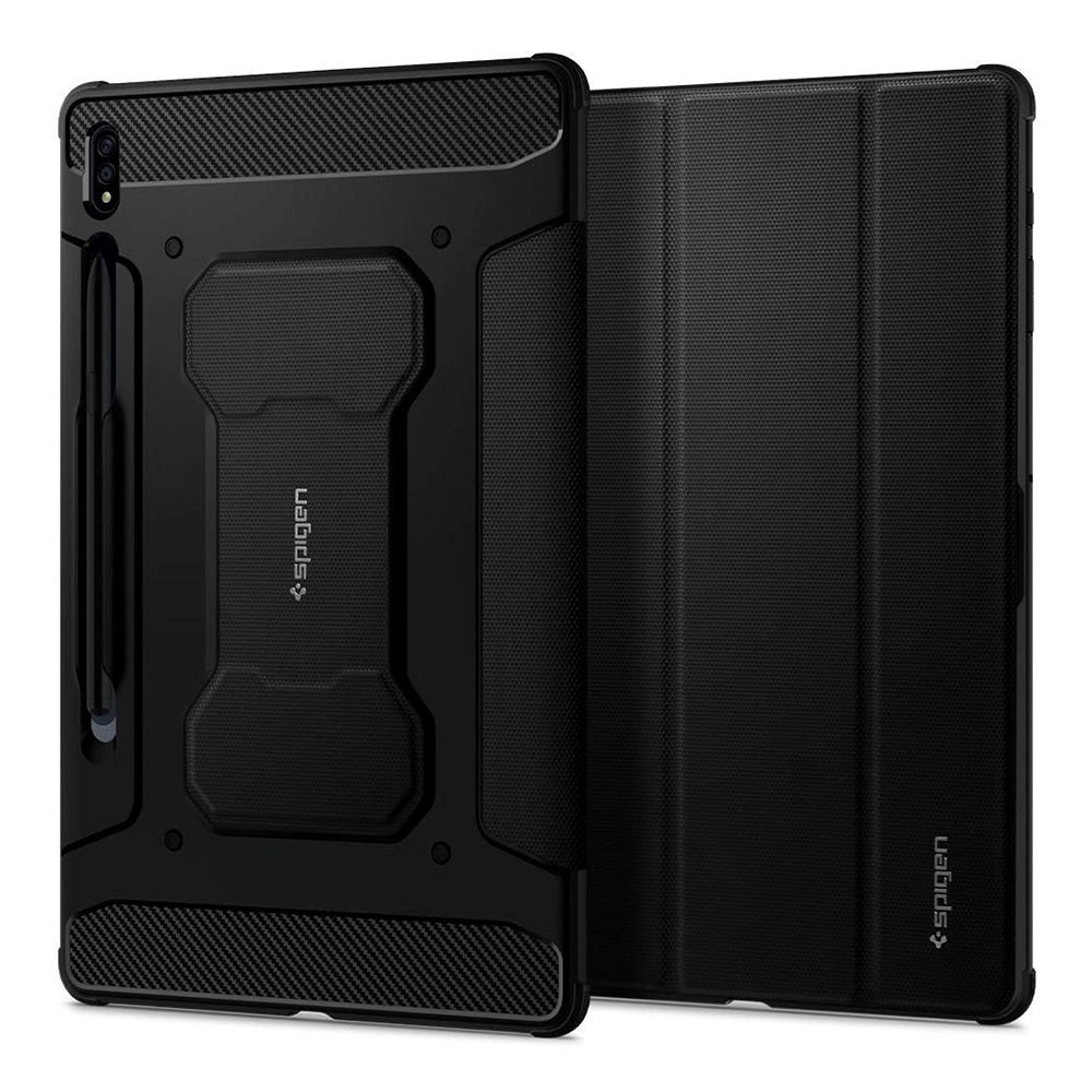 Samsung Galaxy Tab S8 Plus / Tab S7 Plus 12.4" Spigen Rugged Armor Pro Case - Black