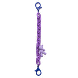 Smartphone / AirTag Chain with Teddy Bear & Carabiner - Purple