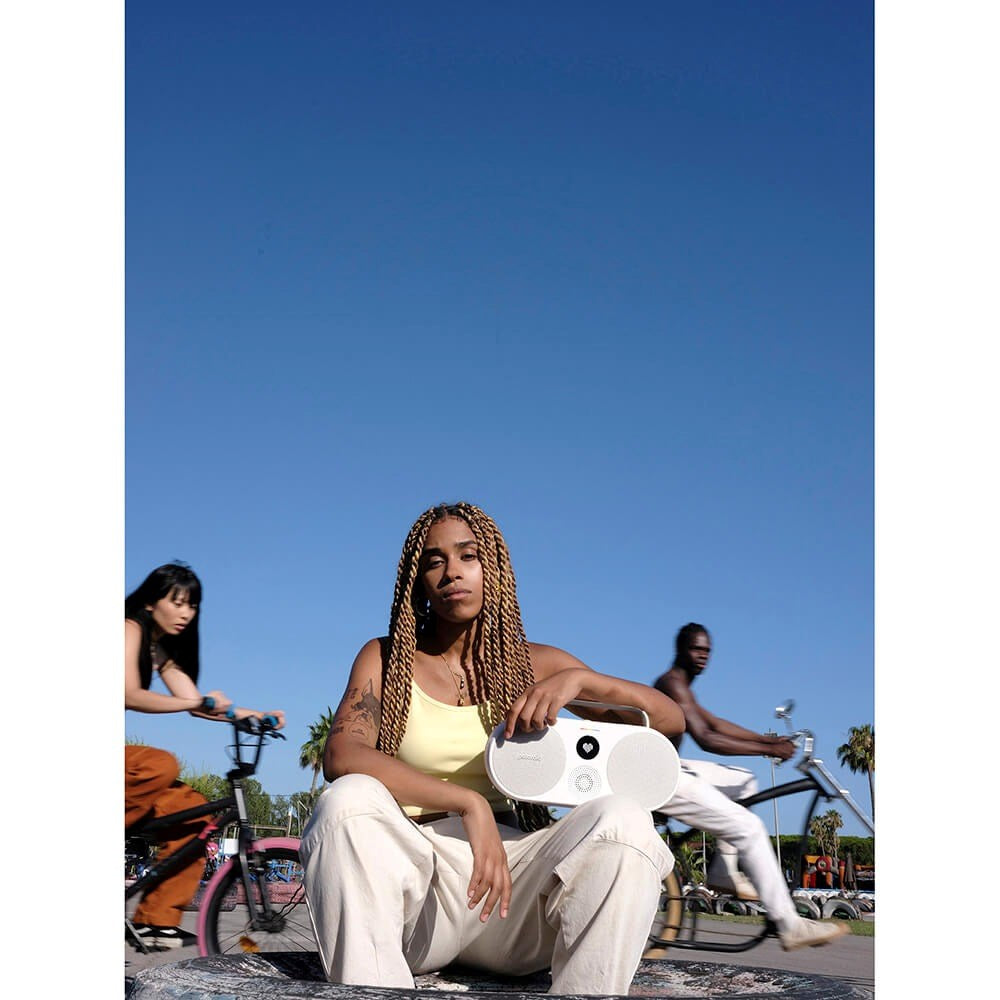 Polaroid Player P3 Portable Bluetooth Speaker - White / Grey