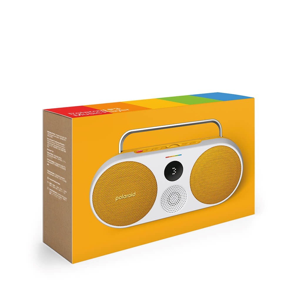 Polaroid Player P3 Portable Bluetooth Speaker - White / Yellow