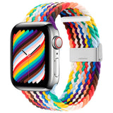 Apple Watch (42/44/SE/45/46/49mm) Hurtel Braided Fabric Strap - Multicolored v3