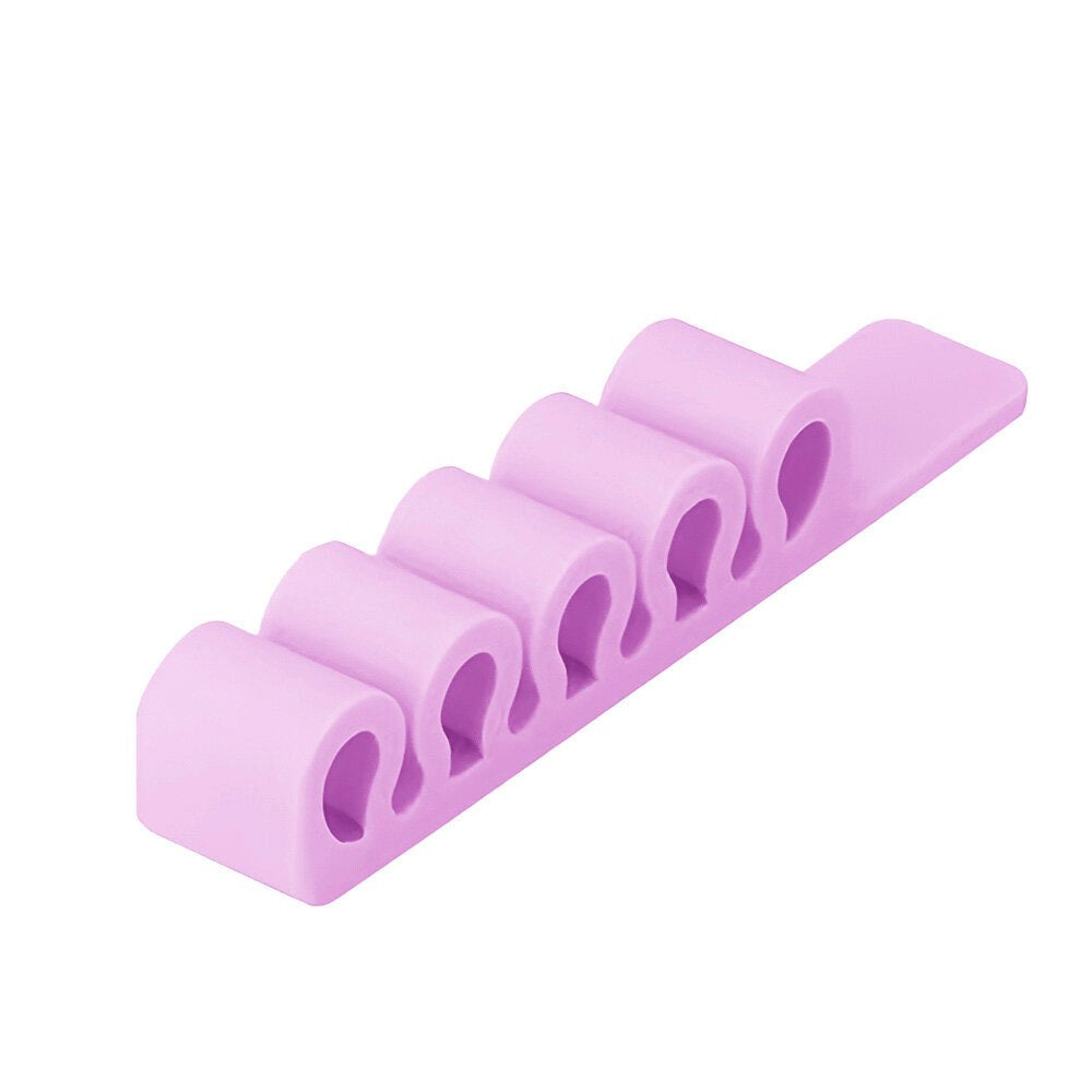 Silicone Office Cable Organizer - Purple