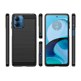 Motorola Moto G14 Tech-Protect Flexible Plastic Carbon Case - Black