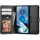 Motorola Moto G54 Tech-Protect Flip Case with Wallet - Black