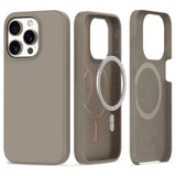 iPhone 15 Pro Tech-Protect Silicone Case - MagSafe Compatible - Titanium