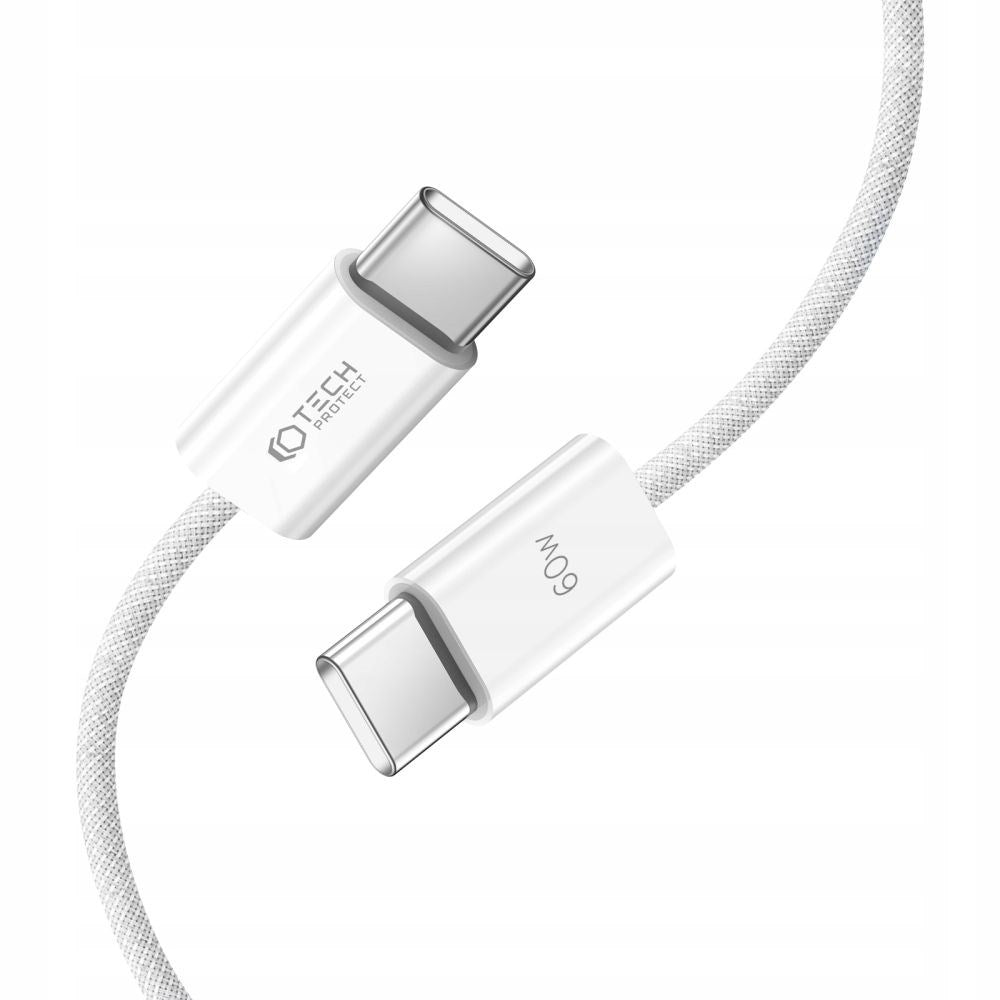 Tech-Protect Ultraboost Classic USB-C to USB-C Cable 60W/3A 2m - White