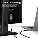 ALOGIC Ultra USB-C to DisplayPort 4K 60Hz Cable - 2 Meter - Black