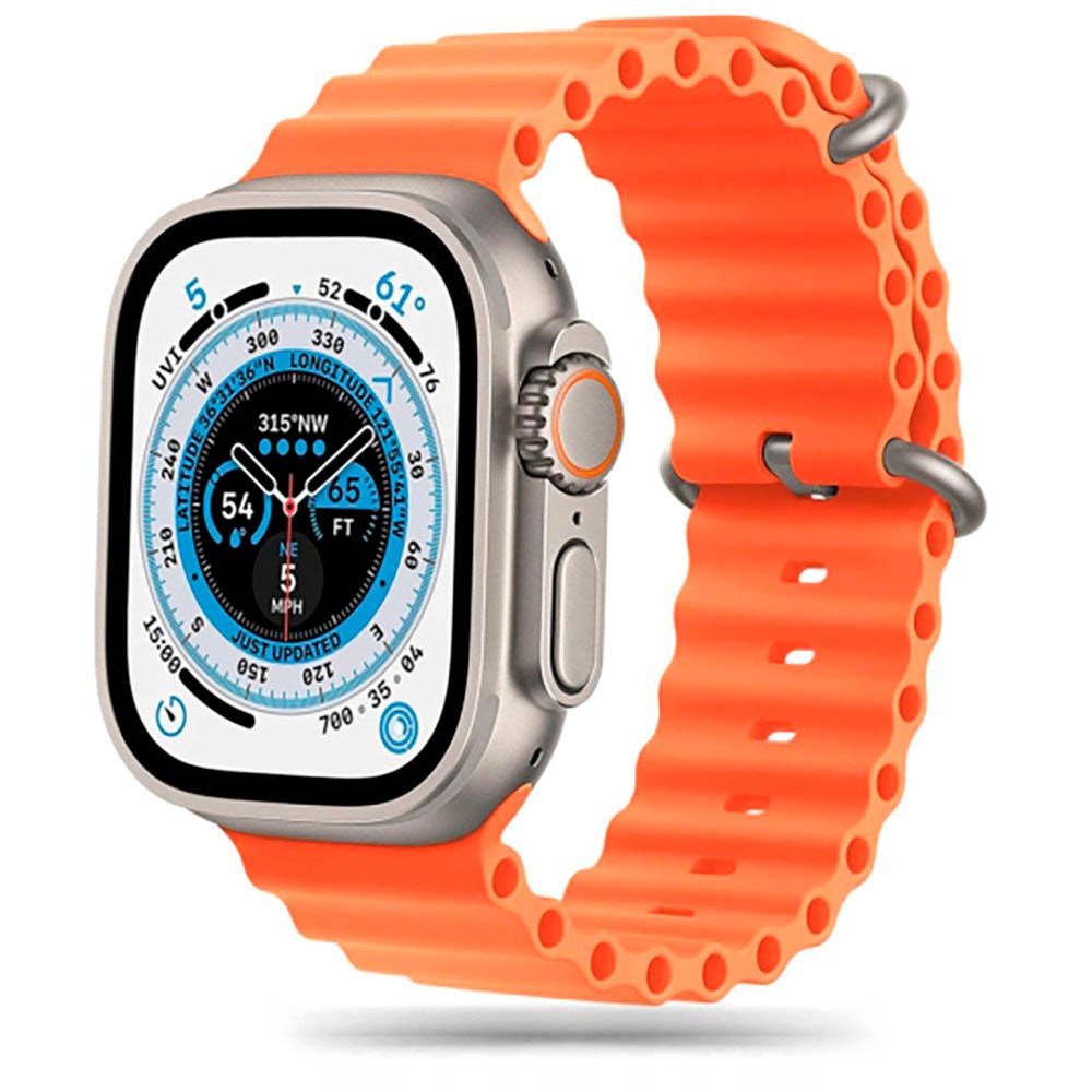 Tech-Protect Apple Watch (42/44/SE/45/46/49mm) Iconband Pro Silicone Strap - Orange