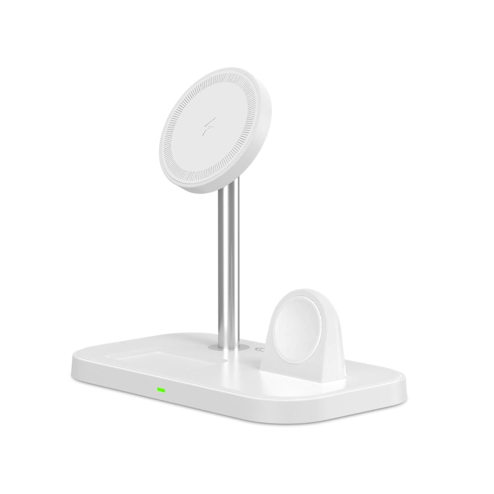 Tech-Protect A22 3-in-1 Wireless Charger 18W - MagSafe Compatible - White