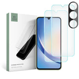 Samsung Galaxy A34 (5G) Tech-Protect Supreme Protection set w. Screen Protection and Camera Lens Protection - Transparent