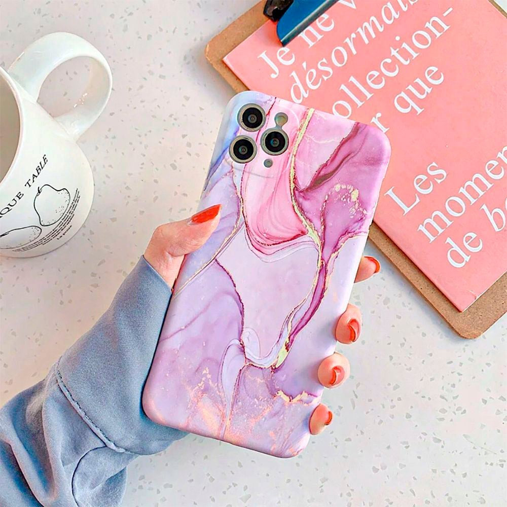 Samsung Galaxy A34 (5G) Tech-Protect Flexible Plastic Case - Colorful Marble