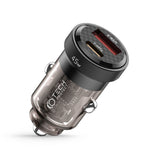 Tech-Protect Car Charger PD 45W w. USB-C & USB-A - Black