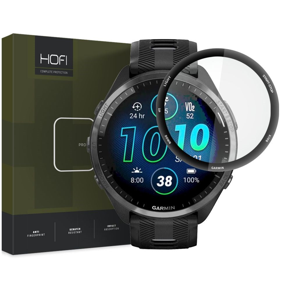 Garmin Forerunner 965 Hofi Hybrid Pro+ Screen Protection - Transparent / Black