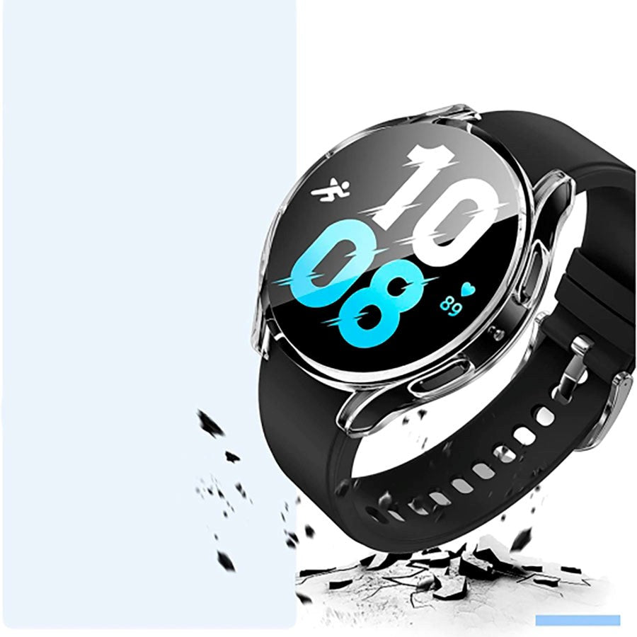 Samsung Galaxy Watch 6 (40mm) TECH-PROTECT Defense360 Plastic Case w. Built-in Screen Protector - Transparent