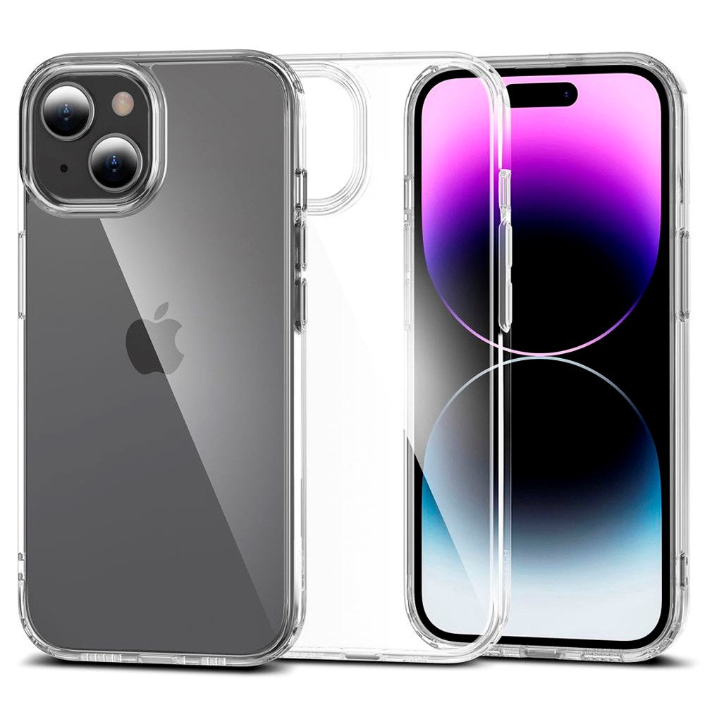 iPhone 15 Plus Tech-Protect Flexair Hybrid Case - Transparent
