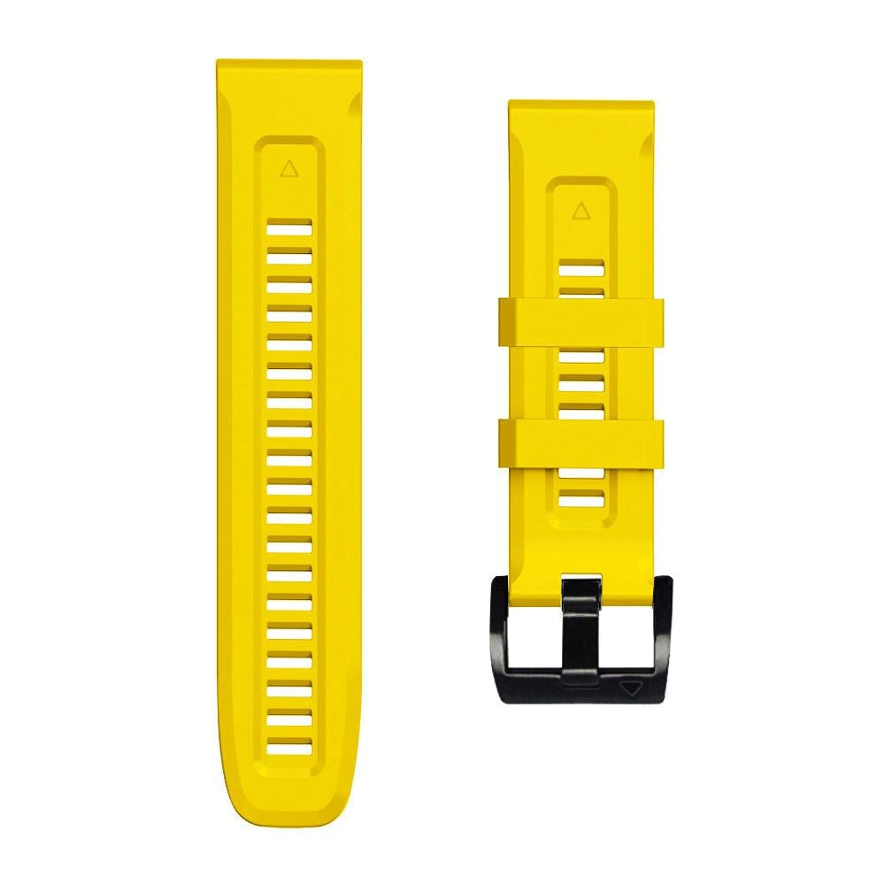 Universal Garmin 22mm QuickFit Iconband Tech-Protect Line Silicone Strap - Yellow