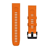 Universal Garmin 26mm QuickFit Iconband Tech-Protect Line Silicone Strap - Orange