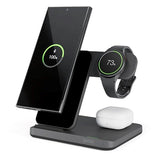 Spello 3-in-1 Wireless Charger Stand 15W - Black