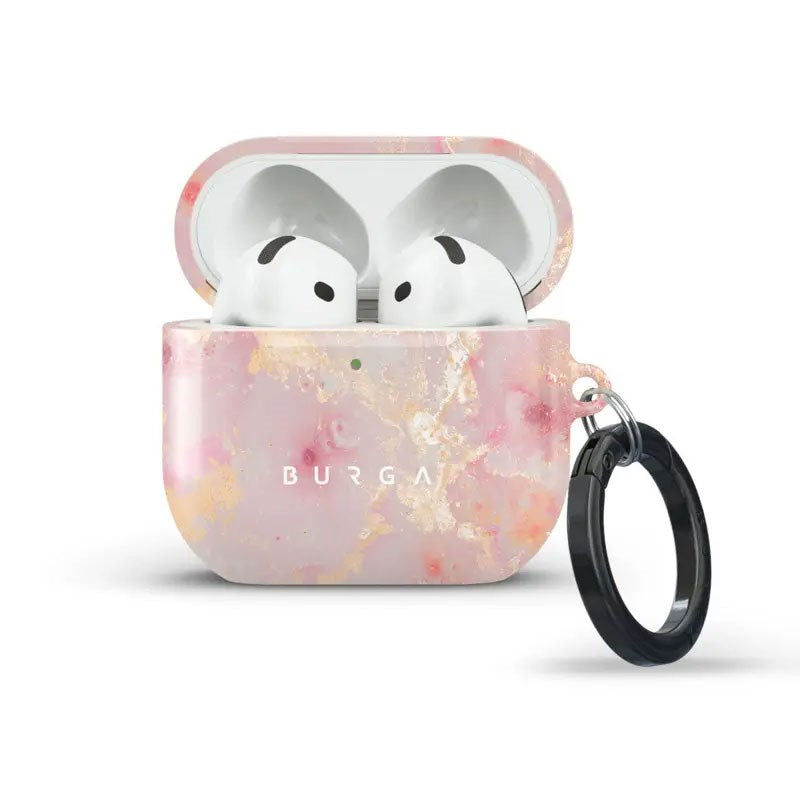 Apple AirPods (4th Gen) Burga Case with Carabiner - Golden Coral