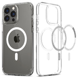 iPhone 13 Pro Spigen Ultra Hybrid Case - MagSafe Compatible - Transparent / White