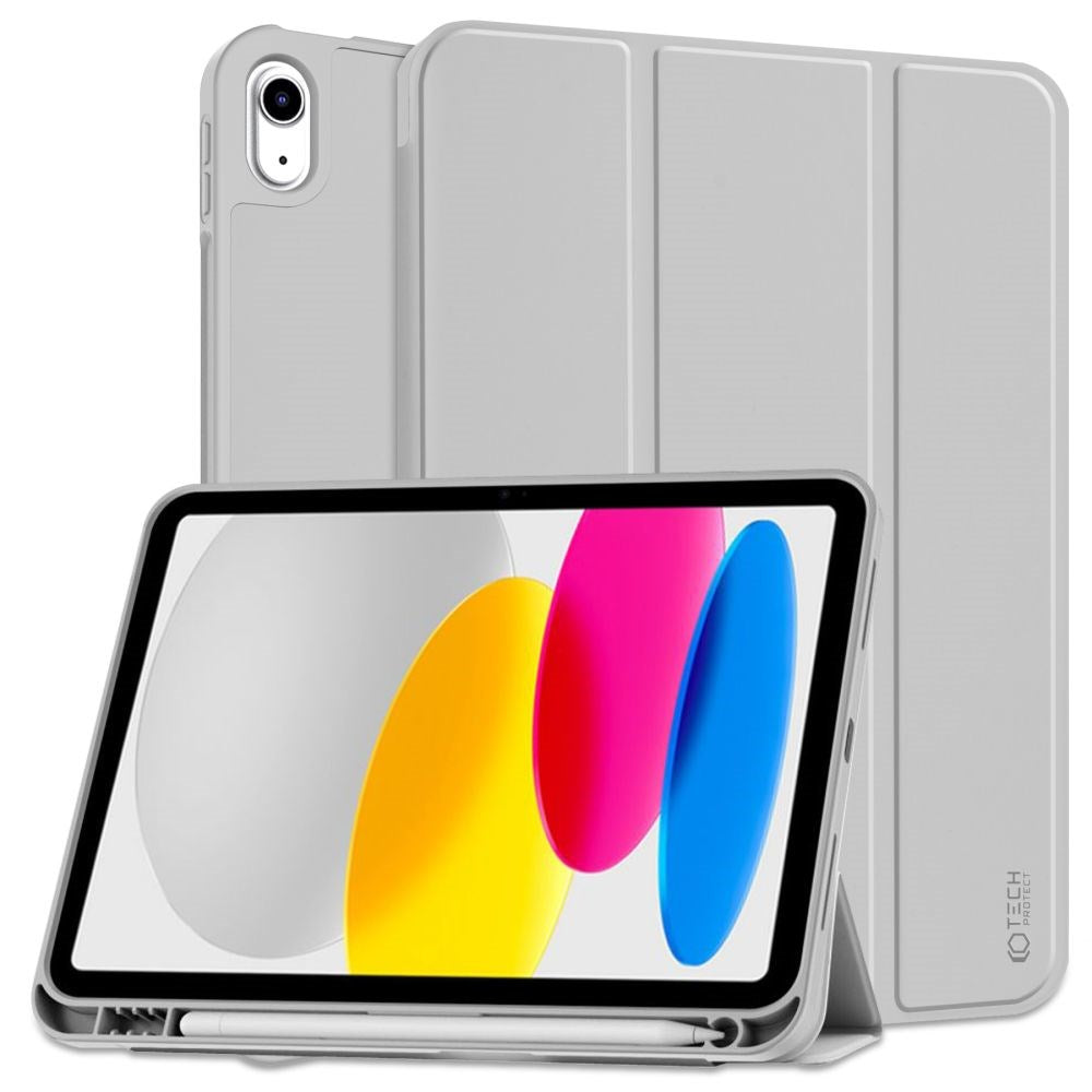 Tech-Protect iPad 10.9" (2022) SC Case w. Apple Pencil Holder - Grey