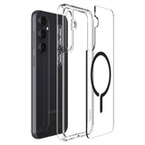 Samsung Galaxy S23 FE Spigen Ultra Hybrid Case - MagSafe Compatible - Transparent / Black