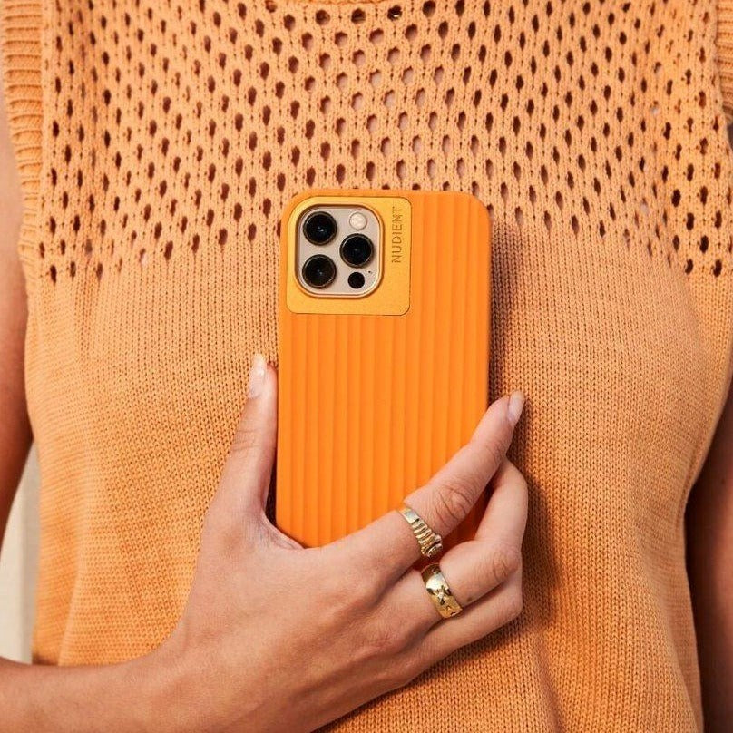 Nudient Bold iPhone 13 Pro Case - Tangerine Orange