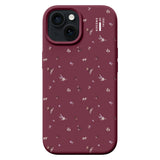 iDeal Of Sweden iPhone 17e / 16e / 15 / 14 / 13  Silicone Case - MagSafe Compatible - Fine Wine Bloom