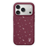 iPhone 18 Pro / 17 Pro iDeal Of Sweden Silicone Case - MagSafe Compatible - Fine Wine Bloom