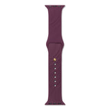 Apple Watch (38/40/SE/41/42mm) iDeal of Sweden Soft Swirl Silicone Watch Strap - Size S/M - Velvet Plum