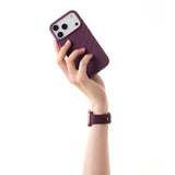 Apple Watch (38/40/SE/41/42mm) iDeal of Sweden Soft Swirl Silicone Watch Strap - Size S/M - Velvet Plum