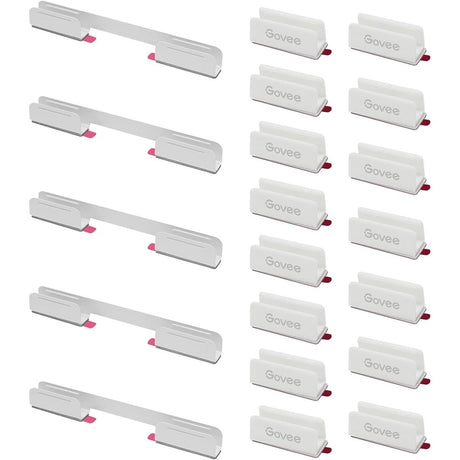 Govee Mounting Kit with Brackets & Clips for Neon Rope Light - 20 pcs. - White