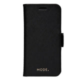 dbramante1928 Fashion New York iPhone 12 Mini Leather Magnetic Wallet Case - Night Black