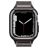 Apple Watch (44/45) Spigen Metal Fit Pro - Aluminum Case and Stainless Steel Watch Band - Black