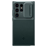 Samsung Galaxy S24 Ultra Spigen Optik Armor Case - Dark Green