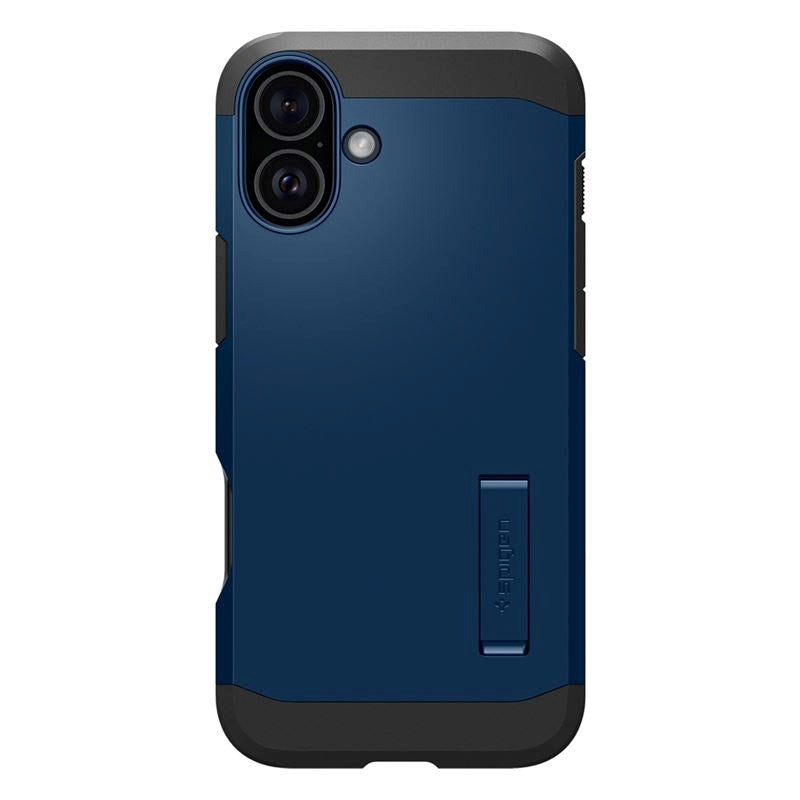 iPhone 16 Spigen Tough Armor Case w. Kickstand  - MagSafe Compatible - Navy