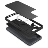 iPhone 16 Spigen Cyrill Kajuk Mag Hybrid Case w. Strap - MagSafe Compatible - Black