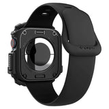 Apple Watch 10 (42mm) Spigen Rugged Armor Case - Flexible Plastic - Black