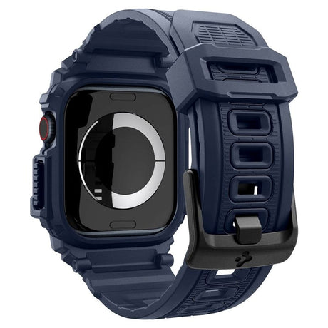 Spigen Rugged Armor Pro Apple Watch (42/44/SE/45/46/49mm) Strap with Cover - Blue