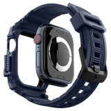 Spigen Rugged Armor Pro Apple Watch (42/44/SE/45/46/49mm) Strap with Cover - Blue