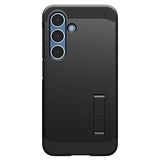 Samsung Galaxy S25 Spigen Tough Armor Hybrid Case with Kickstand - MagSafe Compatible - Black