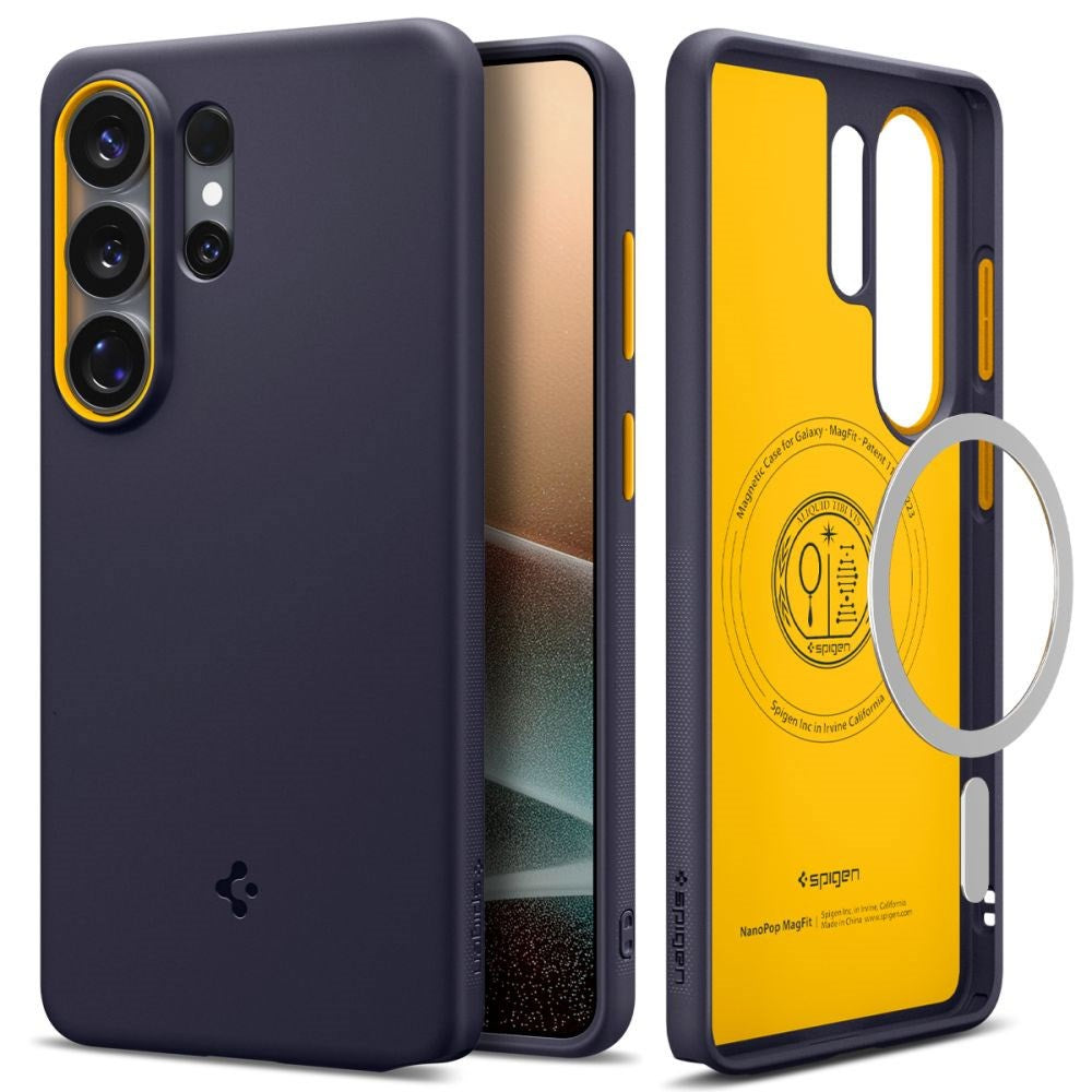Samsung Galaxy S26 Ultra Spigen Nano Pop Hybrid Case - MagSafe Compatible - Blue / Yellow