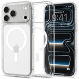 iPhone 18 Pro / 17 Pro Spigen Ultra Hybrid Case - MagSafe Compatible - Transparent / White