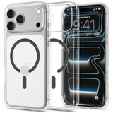 iPhone 18 Pro / 17 Pro Spigen Ultra Hybrid Case - MagSafe Compatible - Transparent / Grey